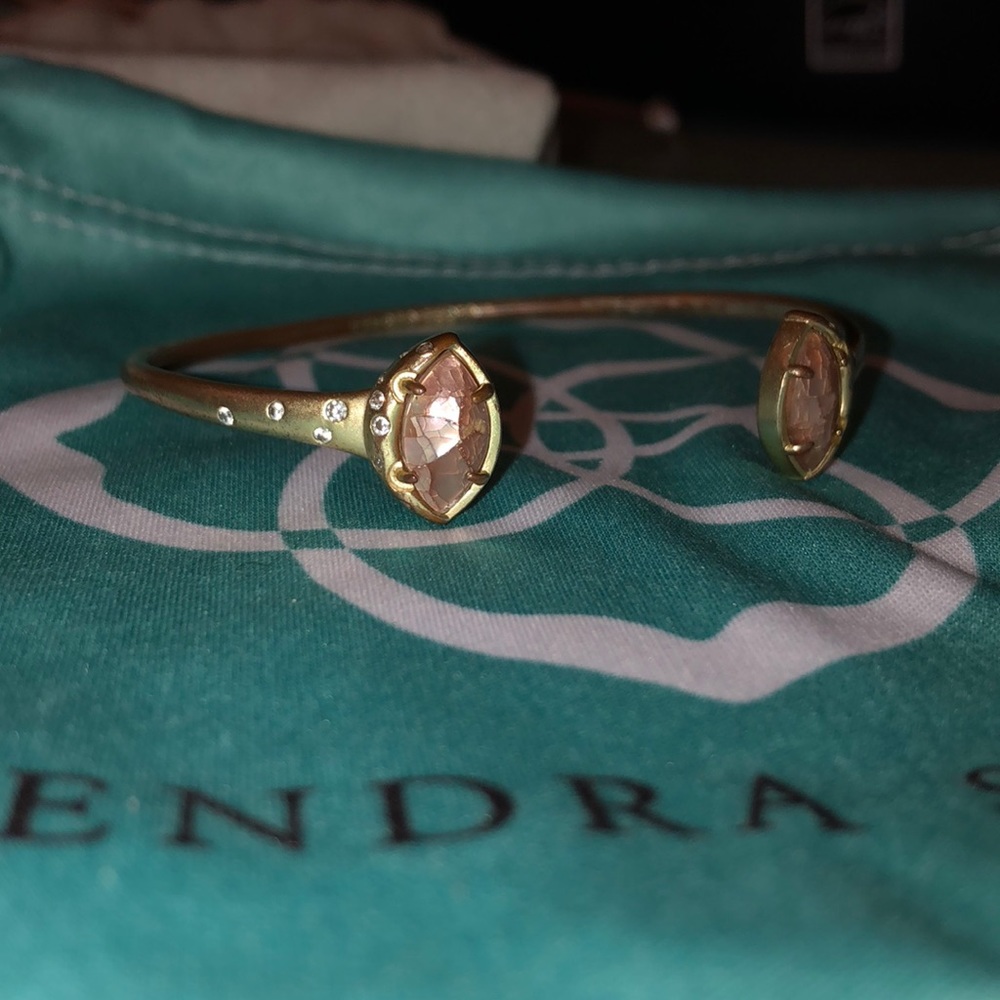Gold, two stone bracelet